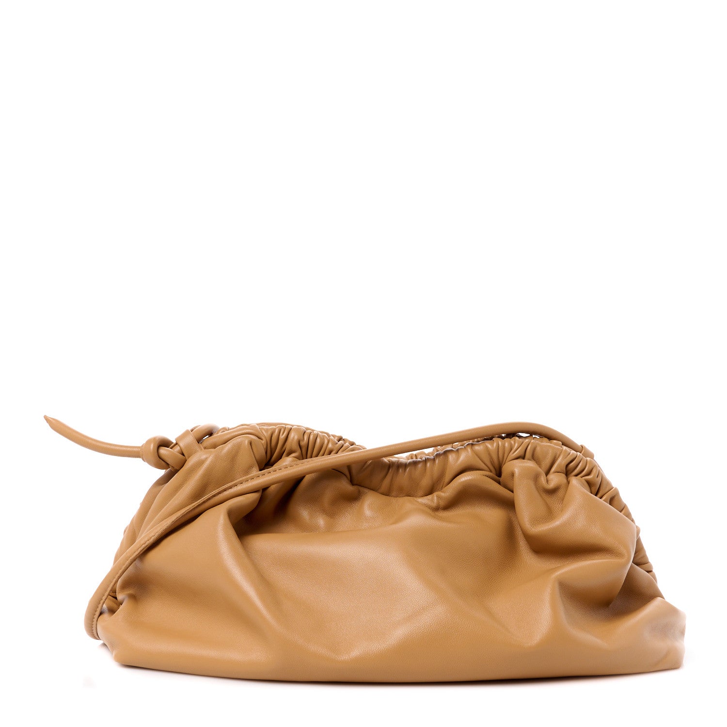 Mansur Gavriel Lambskin Twist Cloud Chain Clutch Caramel 1 of 10