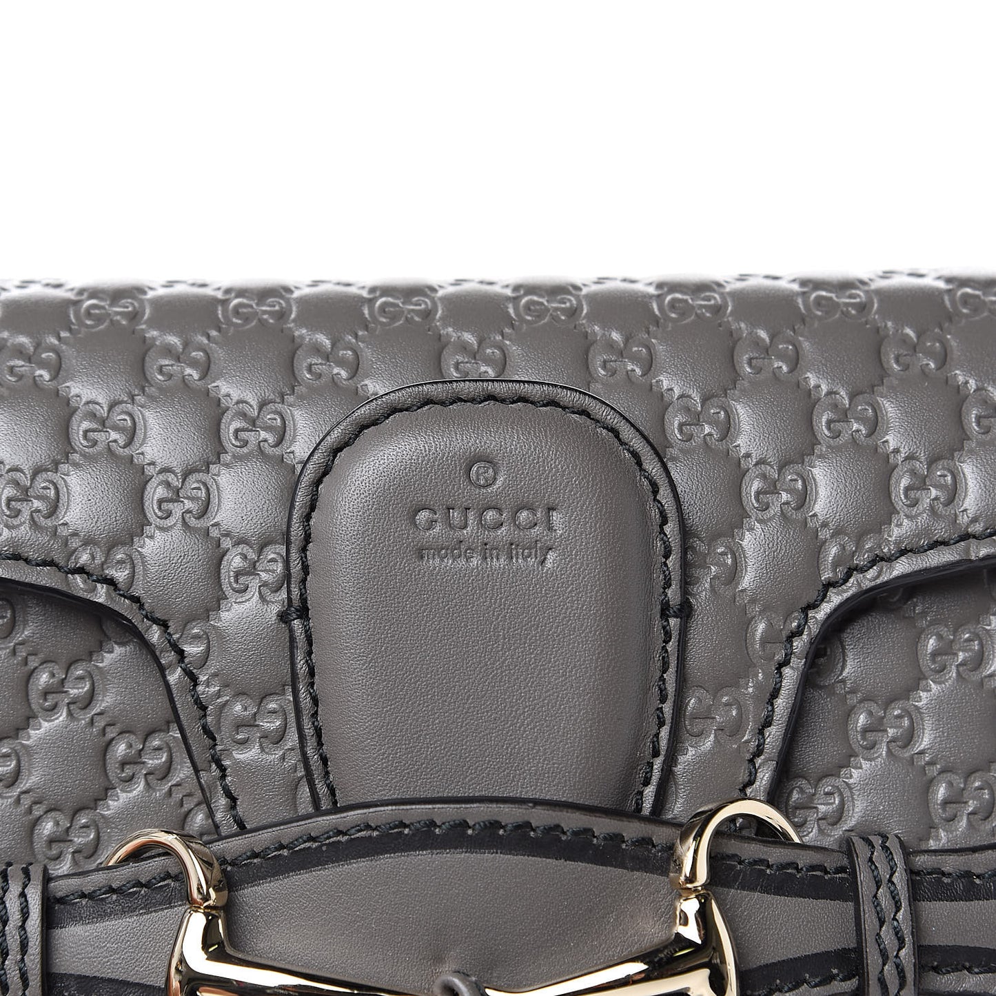 Soft Microguccissima Mini Emily Chain Shoulder Bag Loess