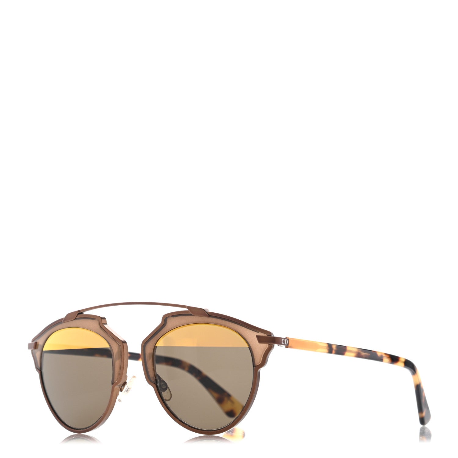 Christian Dior Mirrored So Real Sunglasses Tortoise 1 of 9