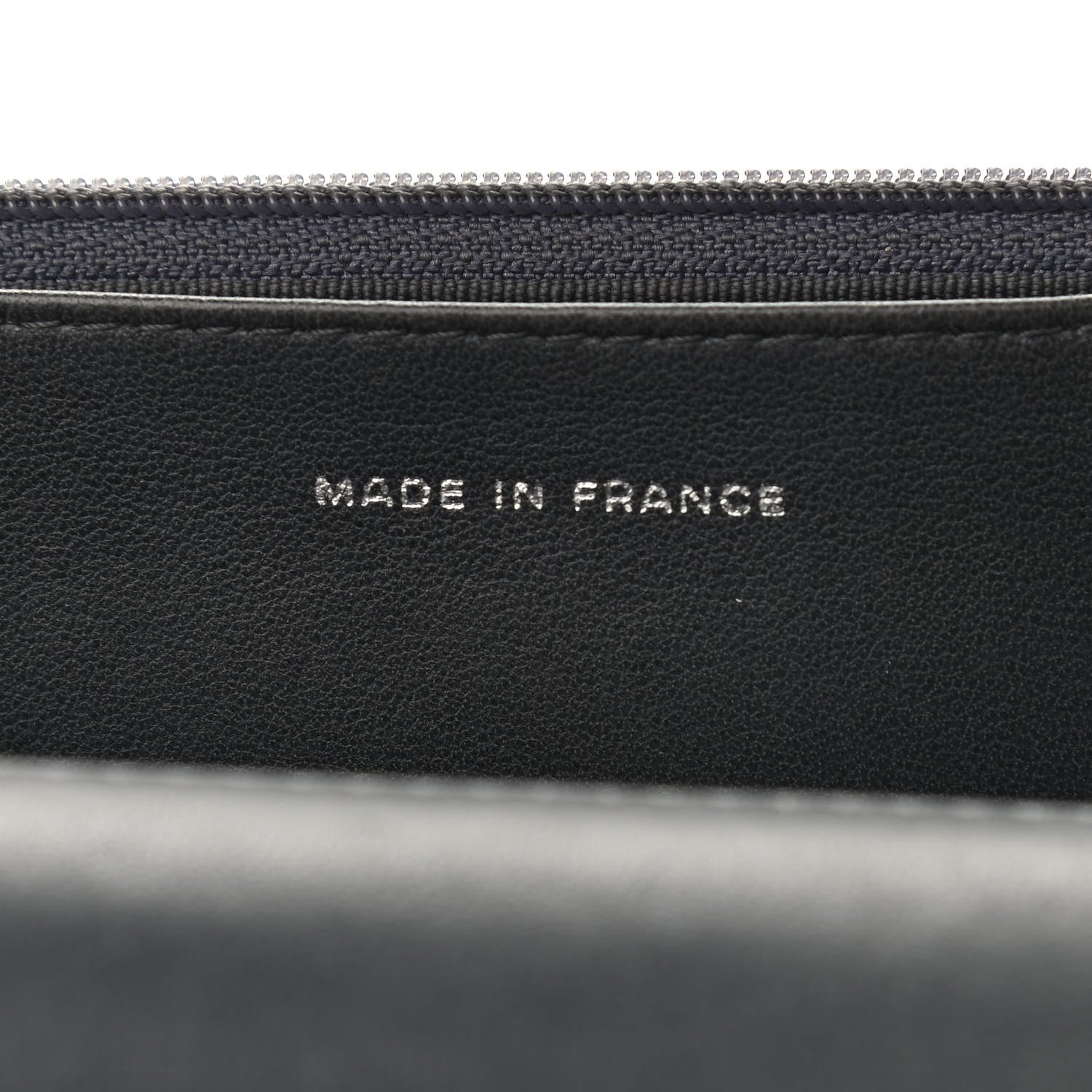 Chanel Iridescent Lambskin Quilted Wallet On Chain WOC Grey 8 of 12