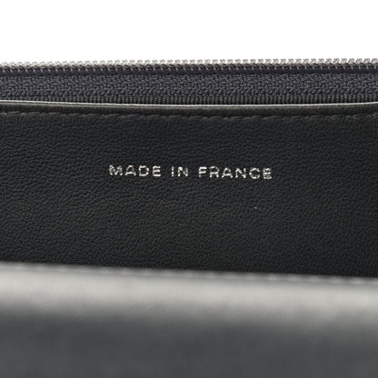 Chanel Iridescent Lambskin Quilted Wallet On Chain WOC Grey 8 of 12