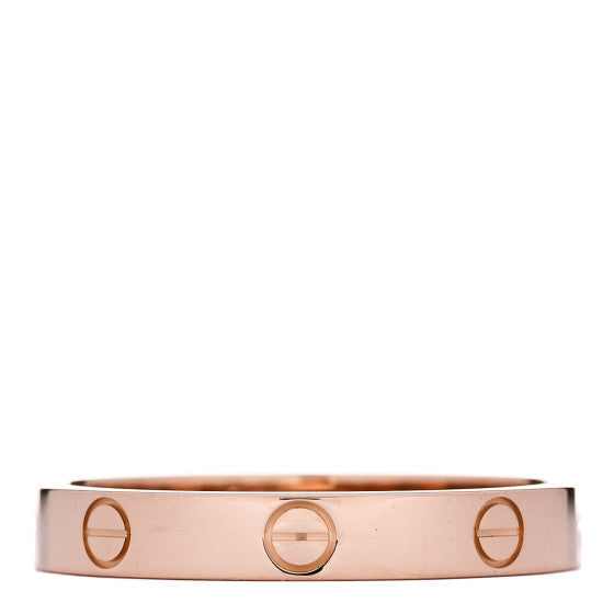 18K Pink Gold 3.5mm LOVE Wedding Band Ring 64 10.75