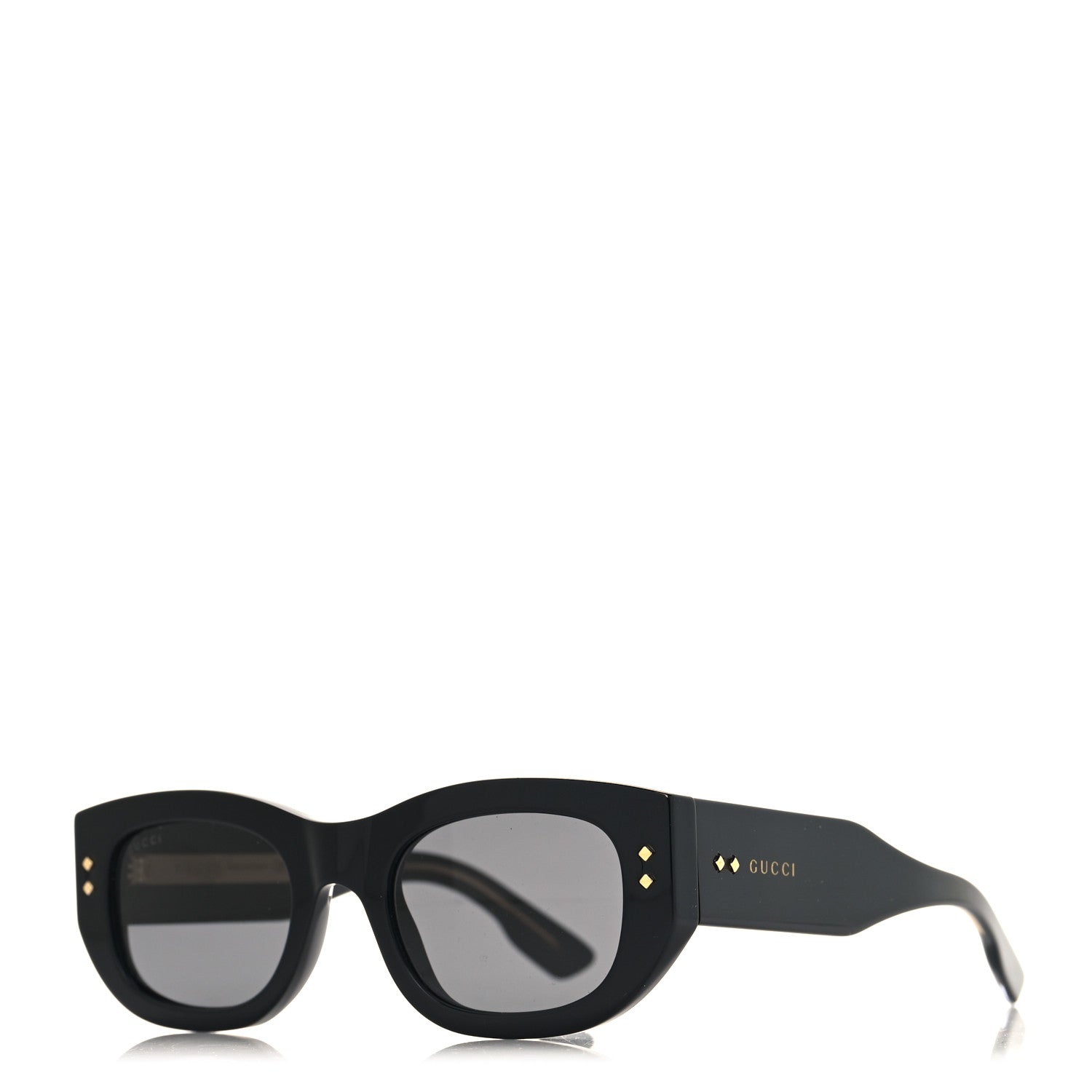 Gucci Acetate Rectangle Frame Sunglasses GG1215S Black 1 of 7