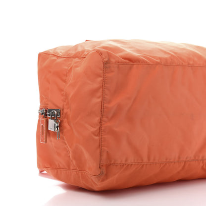 Prada Tessuto Nylon Duffel Bag Papaya 10 of 13