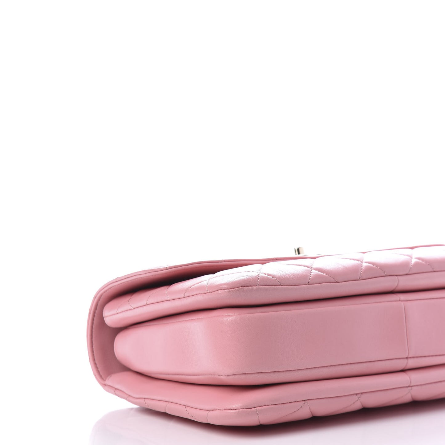 Lambskin Quilted Medium Trendy CC Flap Dual Handle Bag Pink