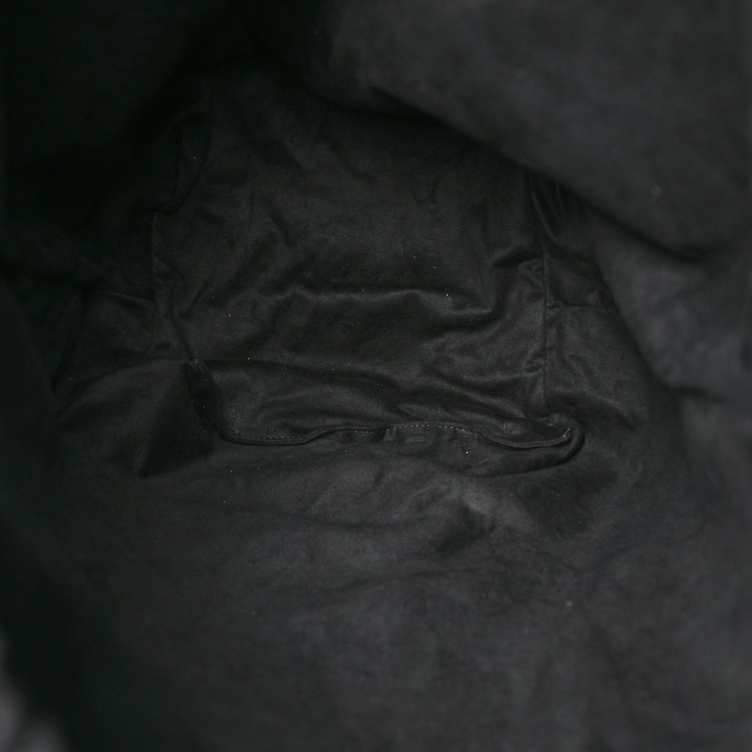 Saint Laurent Smooth Calfskin Teddy Drawstring Bag Black 5 of 10