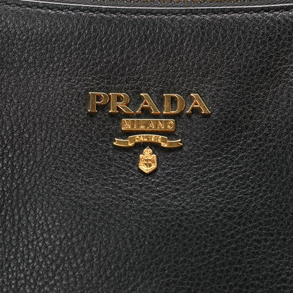 Prada Vitello Phenix Top Handle Bag Black 5 of 8