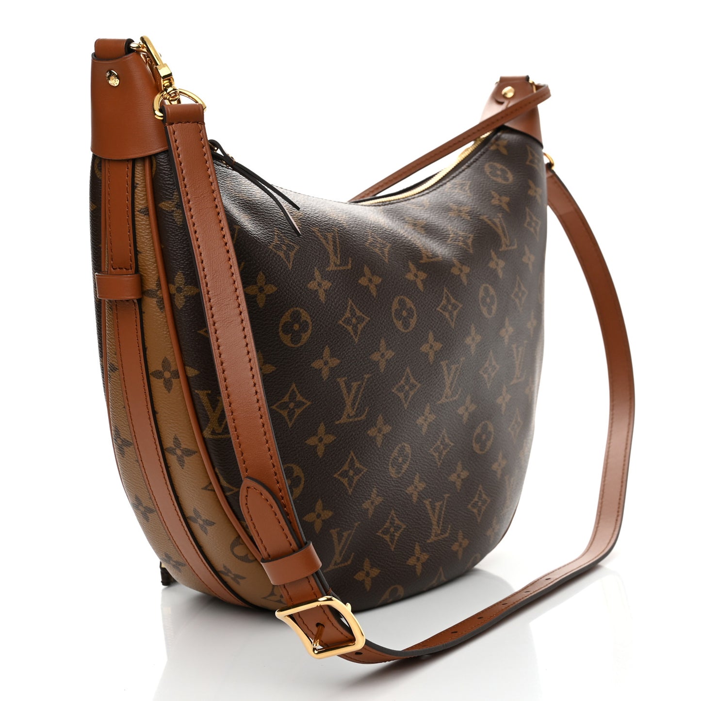 Reverse Monogram Loop Hobo
