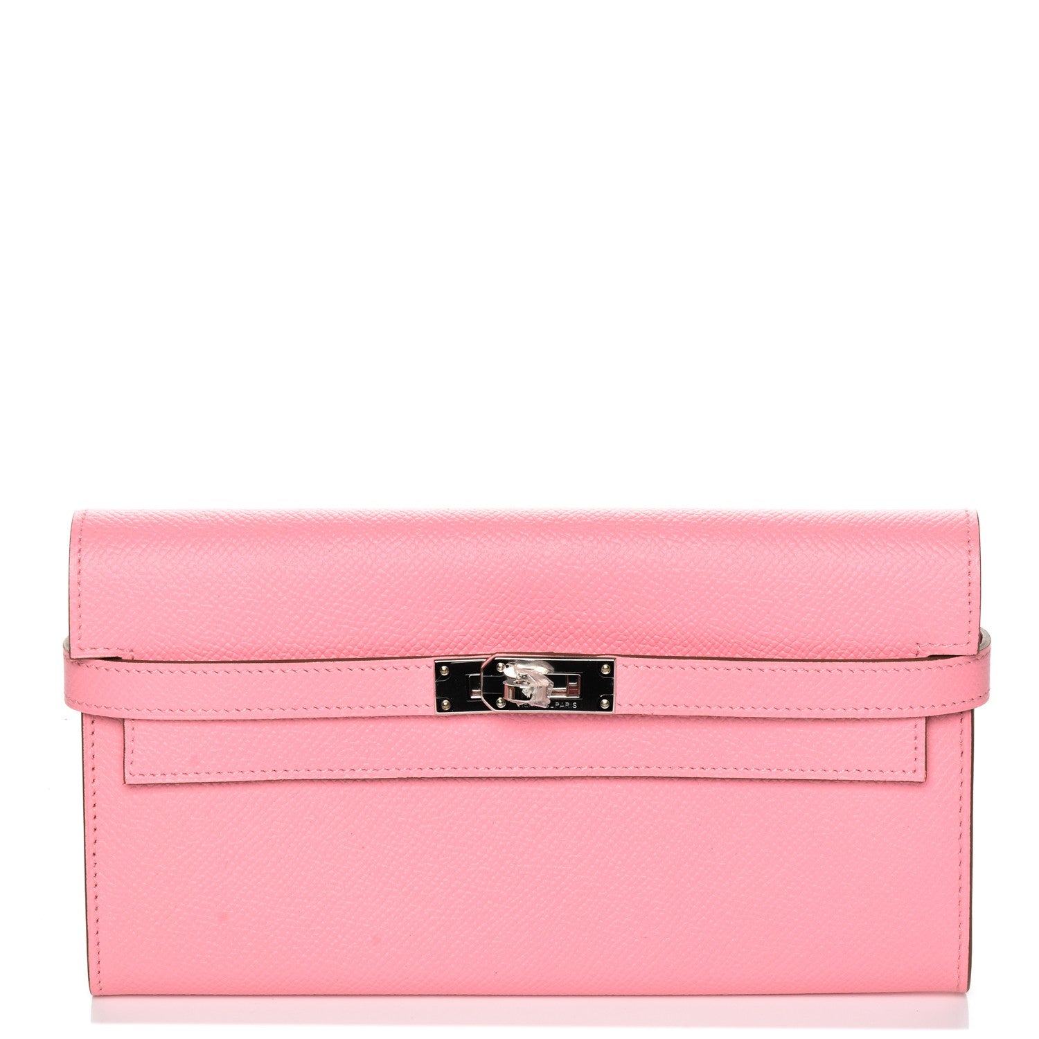 Hermes Epsom Kelly Longue Wallet Rose Confetti 1 of 18