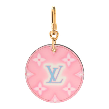 Louis Vuitton Calfskin Monogram Valentines Day Illustre Bag Charm Key Holder Rose Clair 1 of 5