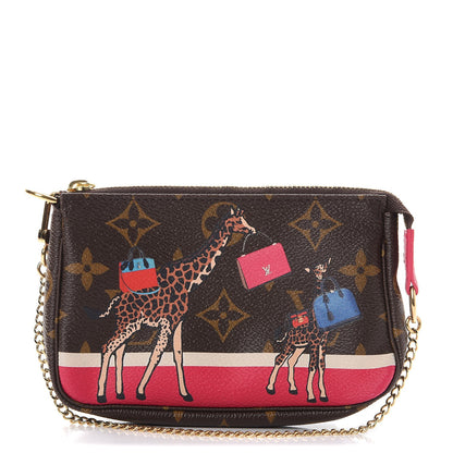 Louis Vuitton Monogram 2017 Christmas Animation Mini Pochette Accessories 1 of 8
