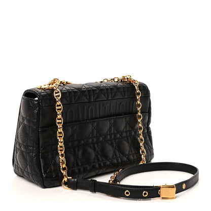 Christian Dior Calfskin Cannage Medium Caro Bag  Black 2 of 8