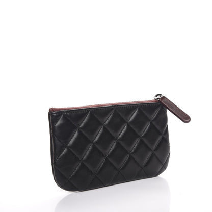 Chanel Lambskin Quilted Small Cosmetic Case Black 3 of 8