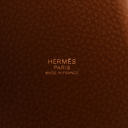 Hermes Taurillon Clemence Picotin Lock 18 PM Gold 6 of 11