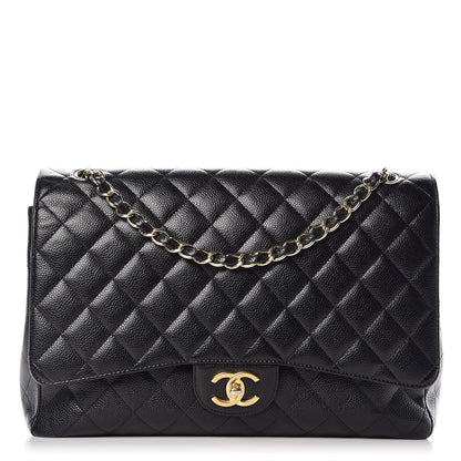 Chanel Caviar Quilted Maxi Double Flap Black 1 of 18