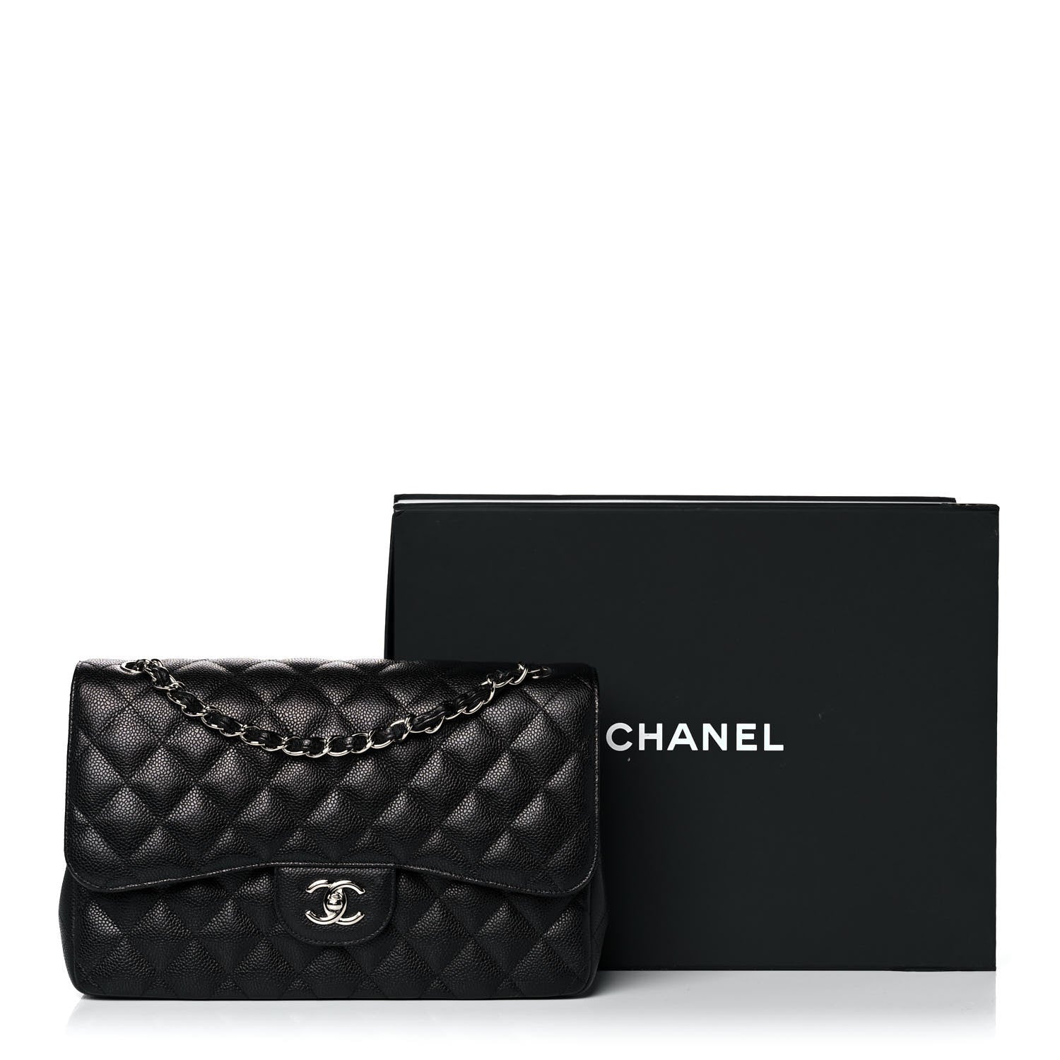 Chanel Caviar Quilted Jumbo Double Flap Black 16 of 16