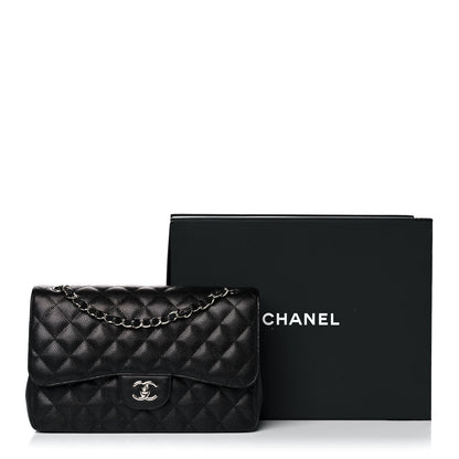 Chanel Caviar Quilted Jumbo Double Flap Black 16 of 16