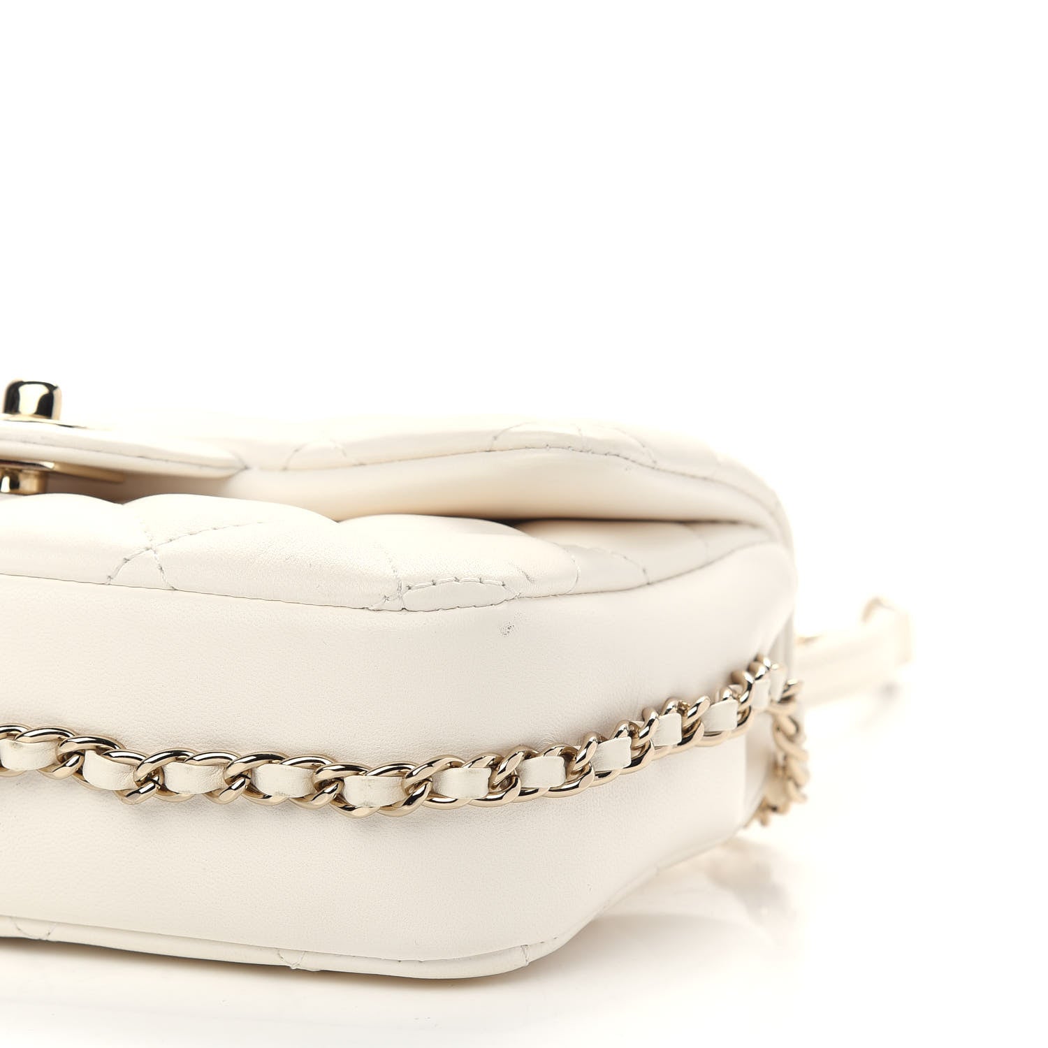 Chanel Lambskin Quilted Mini My Precious Flap White 9 of 12