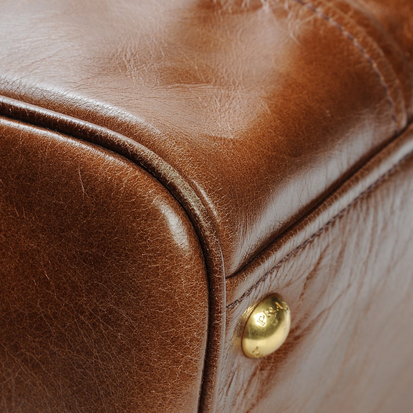 Vitello Shine Top Handle Bag Palissandro