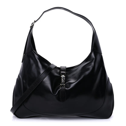 Gucci Calfskin Large Jackie 1961 Shoulder Bag Black 1 of 9