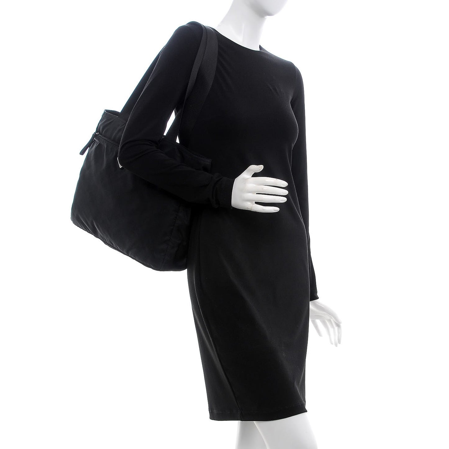 Tessuto Nylon Tote Nero Black