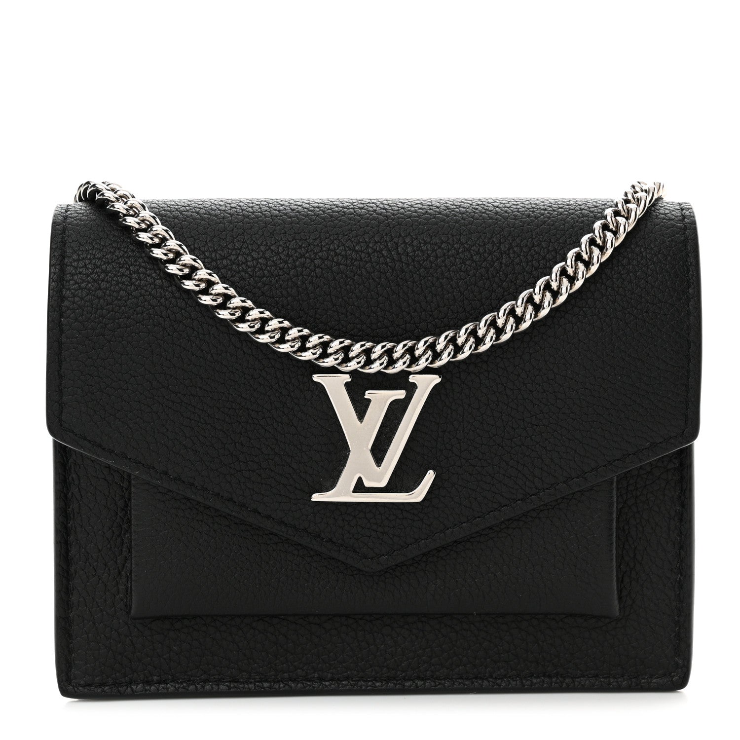 Louis Vuitton Soft Calfskin Mini My Lockme Chain Pochette Black 1 of 10