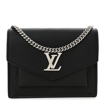 Louis Vuitton Soft Calfskin Mini My Lockme Chain Pochette Black 1 of 10