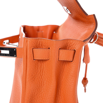 Hermes Taurillon Clemence Kelly Retourne 28 Orange 28 of 35