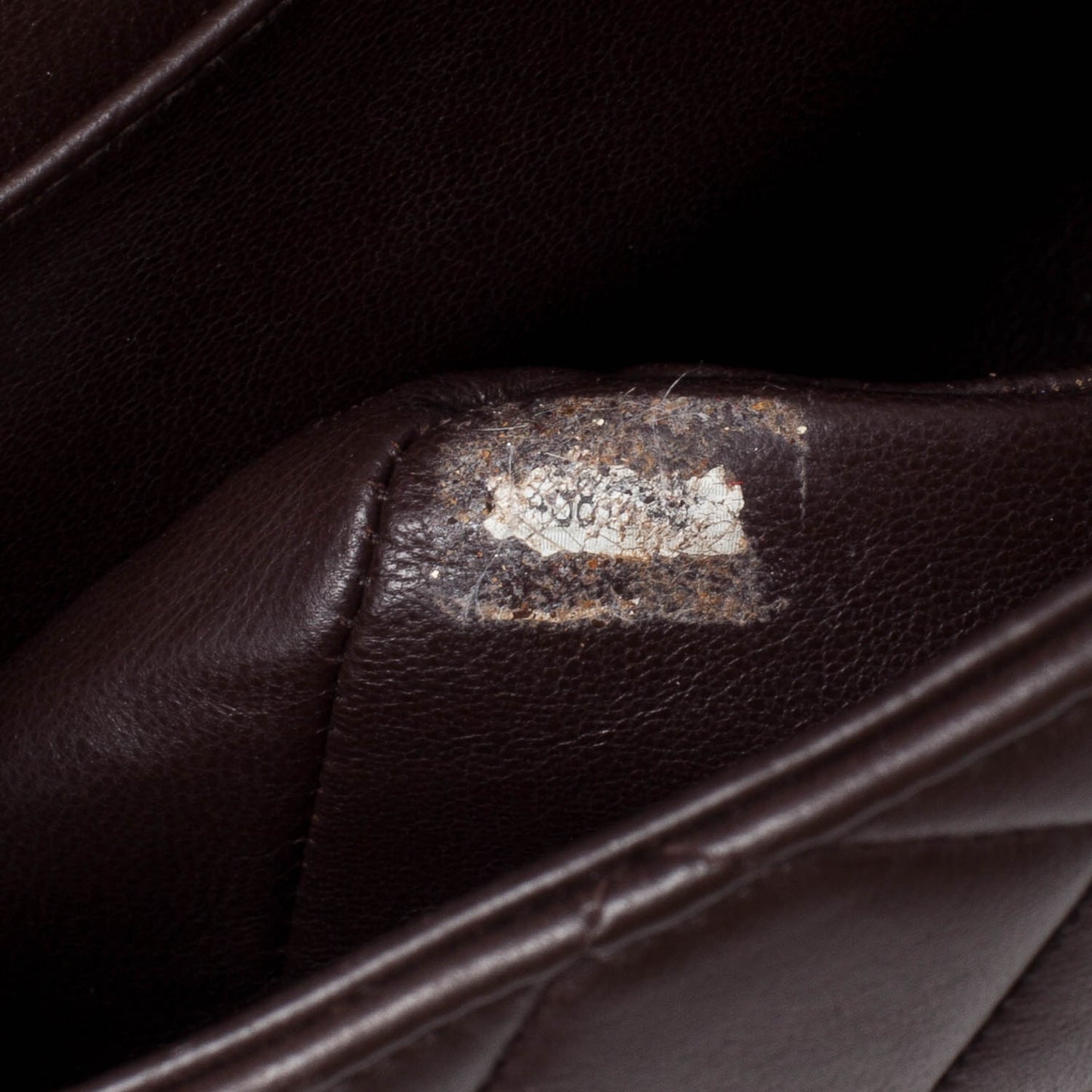 Lambskin Jumbo Single Flap Brown
