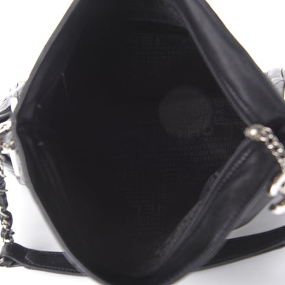 Chanel Lambskin Stitched Medium Ultimate Soft Tote Black 5 of 10