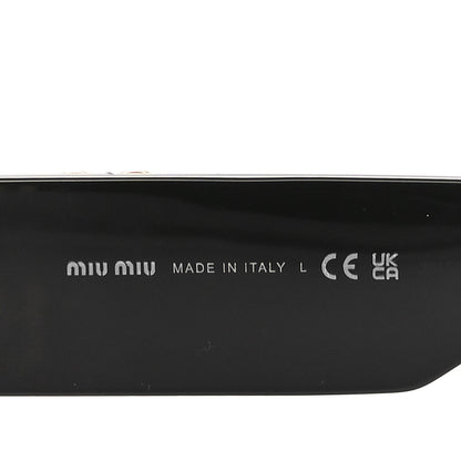 Miu Miu Acetate Oval Glimpse Sunglasses SMU11W Black 5 of 6