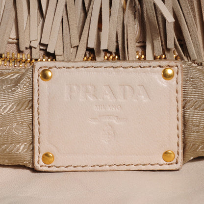 Prada Nappa Leather Frills Tote Cera 6 of 11