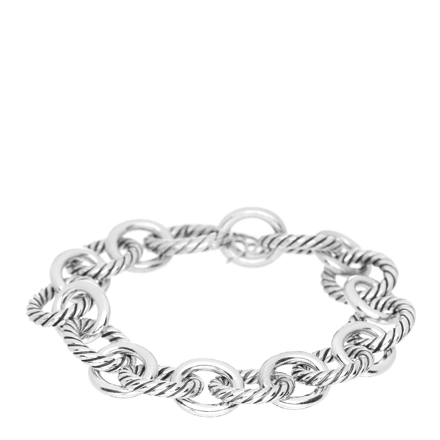 Sterling Silver 10mm Medium Oval Link Bracelet