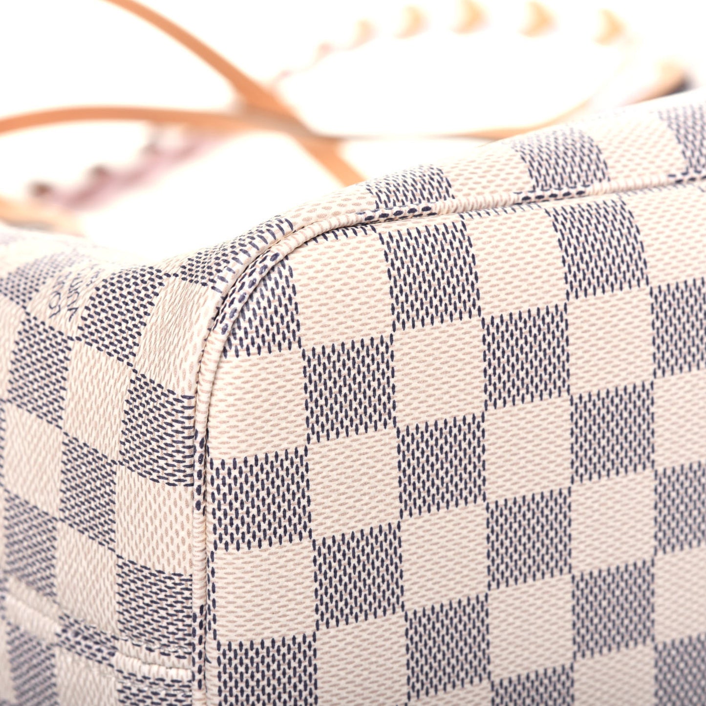 Damier Azur Braided Neverfull MM Pink