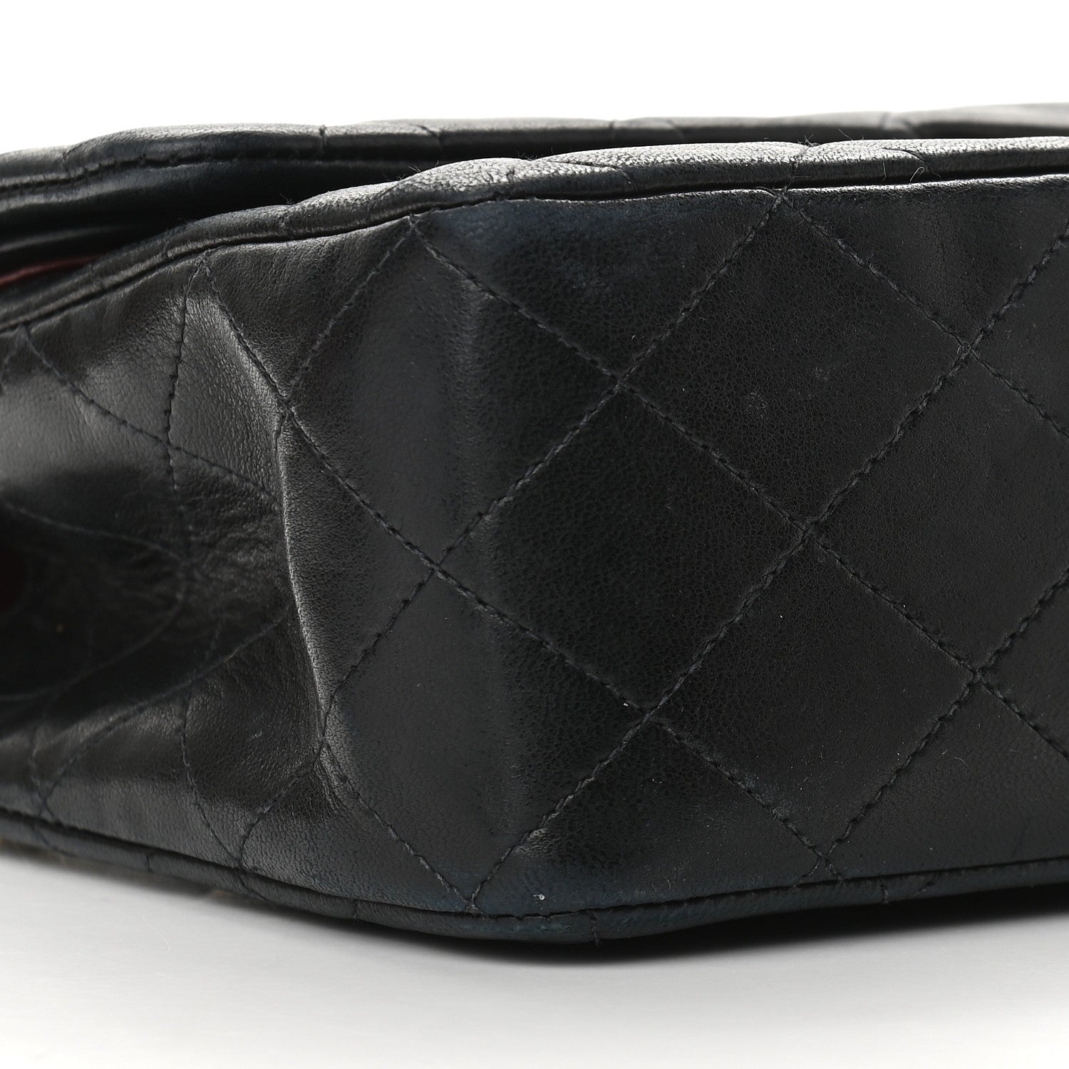 Chanel Lambskin Quilted Medium Double Flap Black 8 of 9