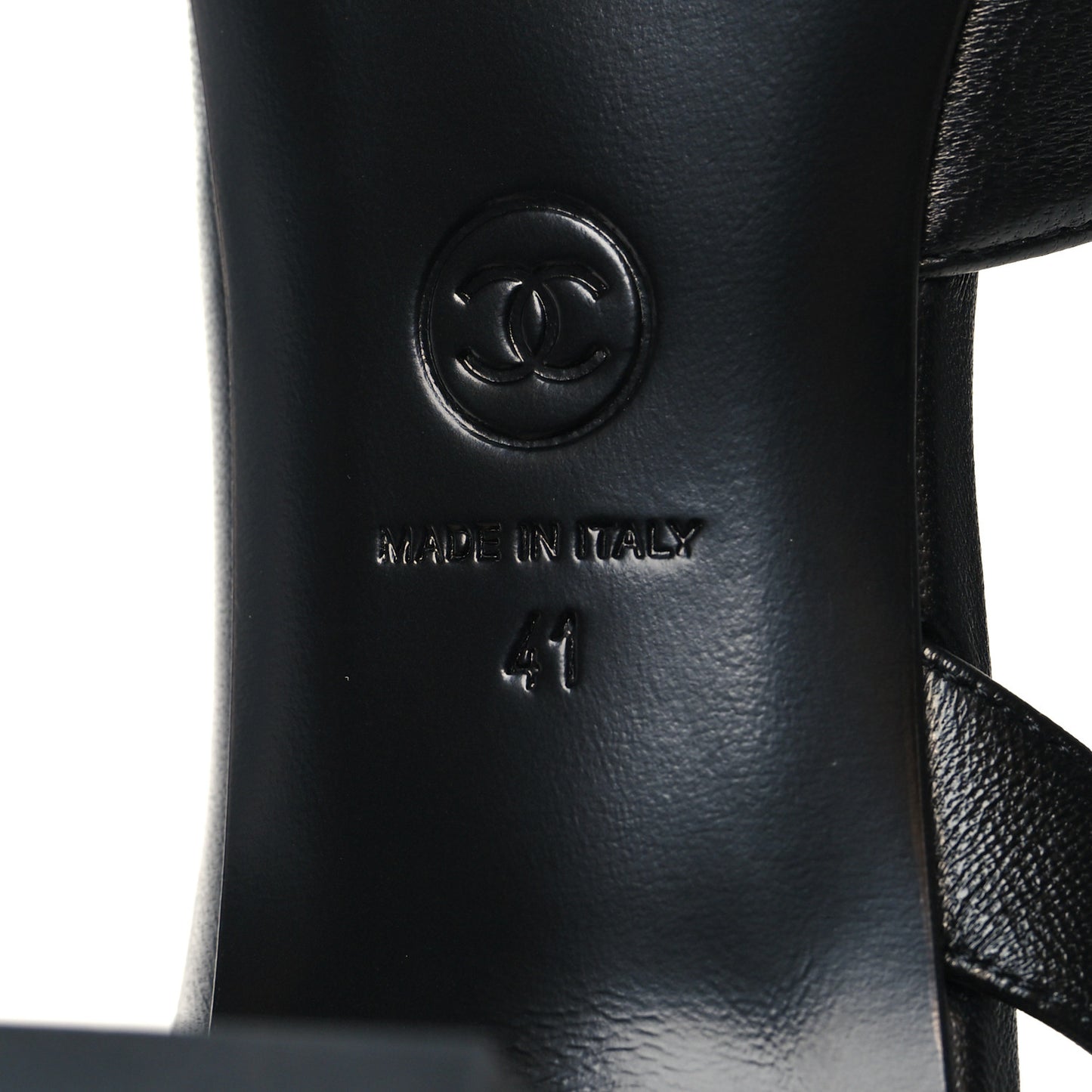 Lambskin Grosgrain Cap Toe Chain Slingback Pumps 41 Black