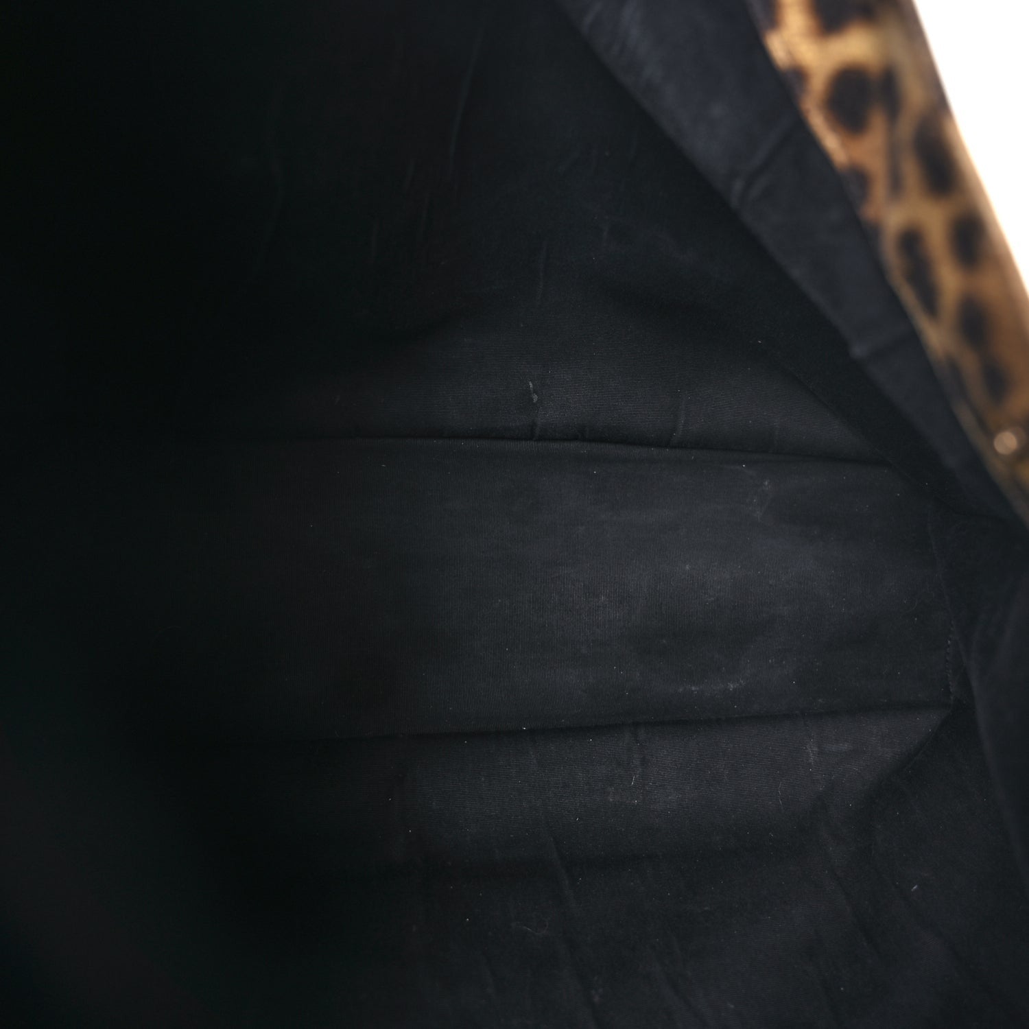 Saint Laurent Canvas Calfskin Leopard Print Rive Gauche Noe Tote Natural Black 4 of 8