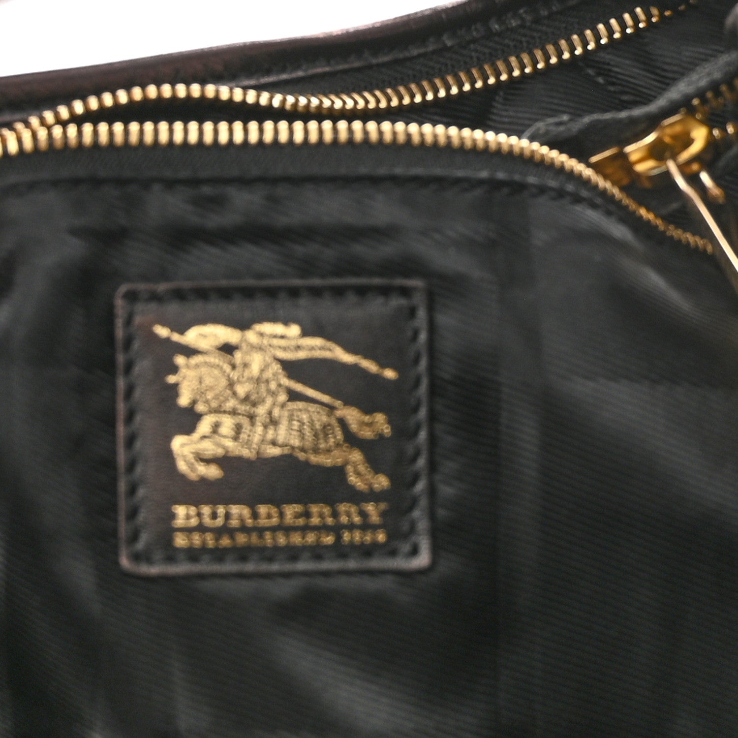 Burberry Metallic Calfskin Quilted Hoxton Hobo Bronze 5 of 8