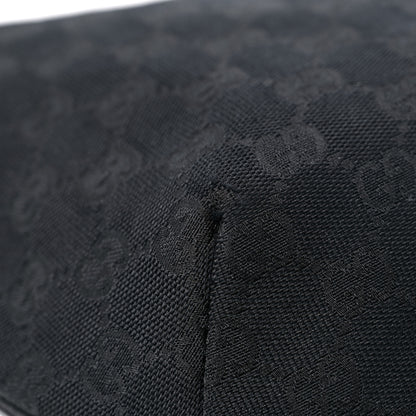 Gucci Monogram Web Medium Half Moon Hobo Black 10 of 20