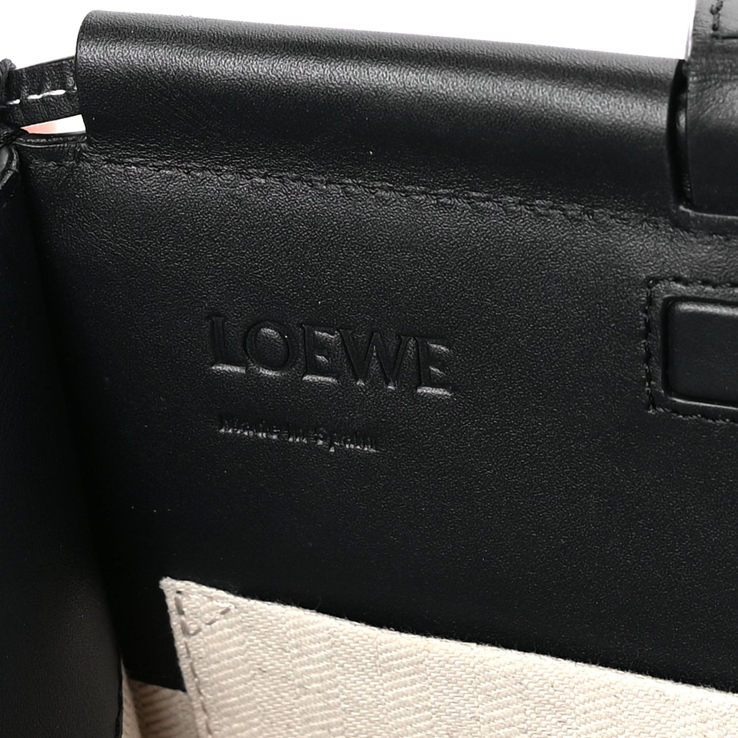 Grained Calfskin Small Cushion Tote Black