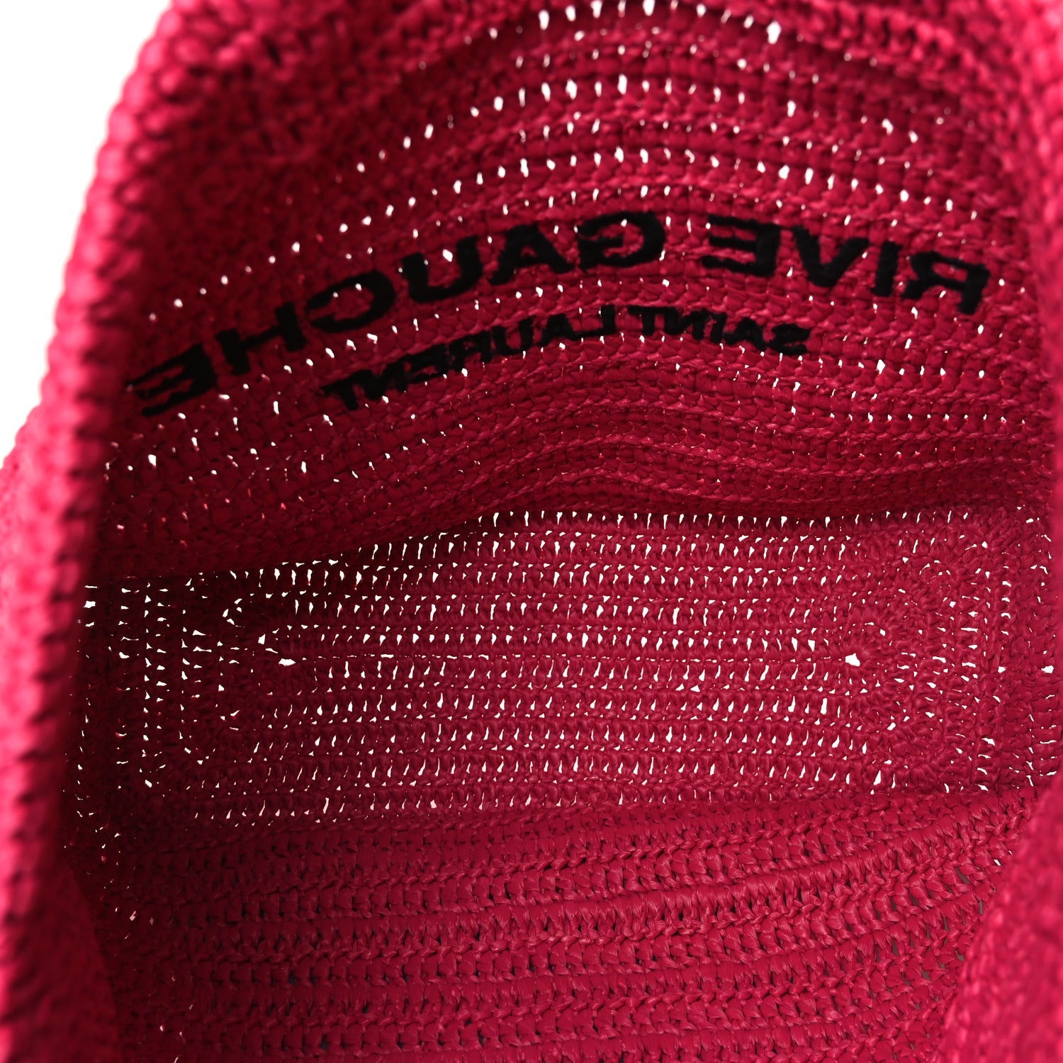 Saint Laurent Raffia Rive Gauche Tote Pink 4 of 9