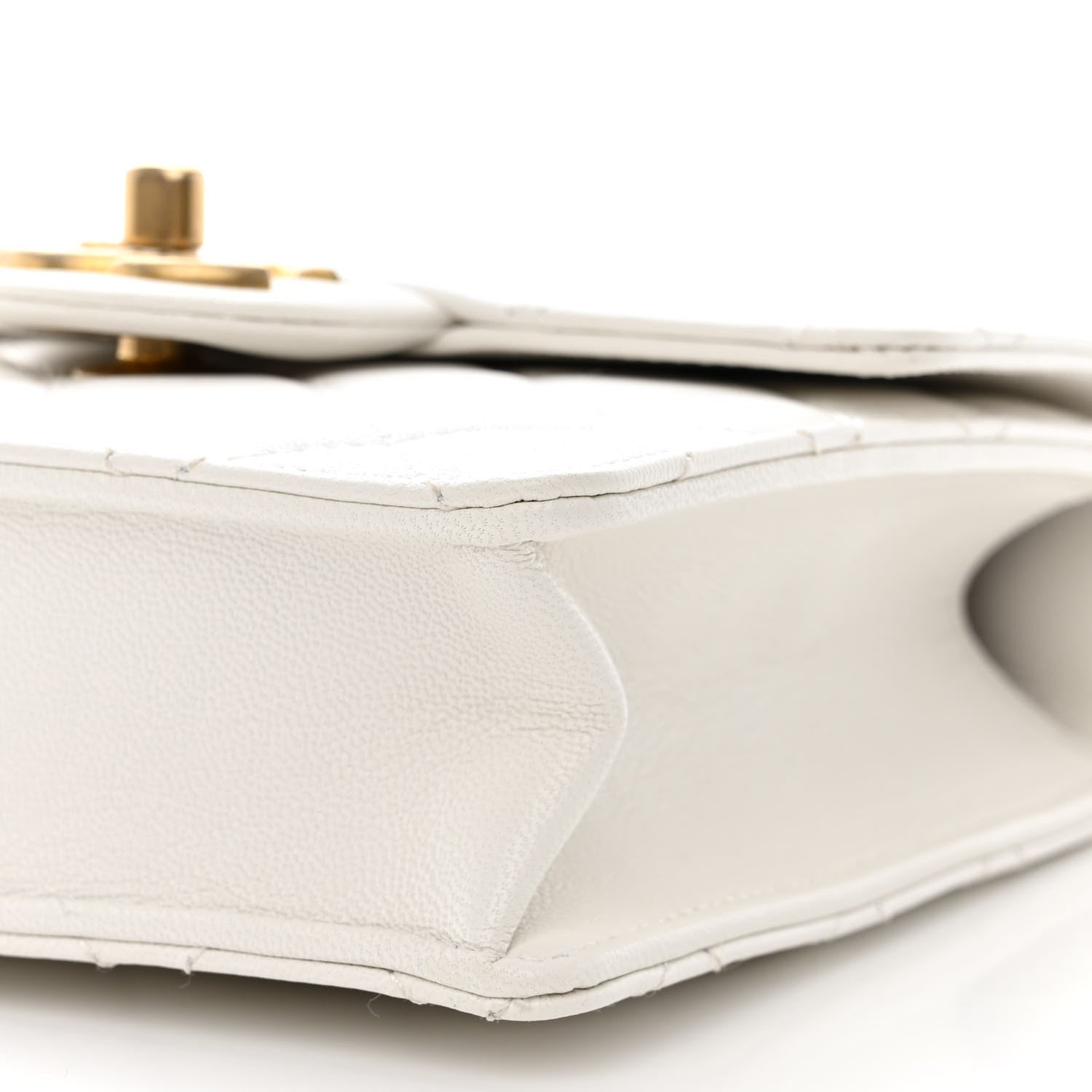 Chanel Goatskin Quilted Chic Pearls Flap White 10 of 10