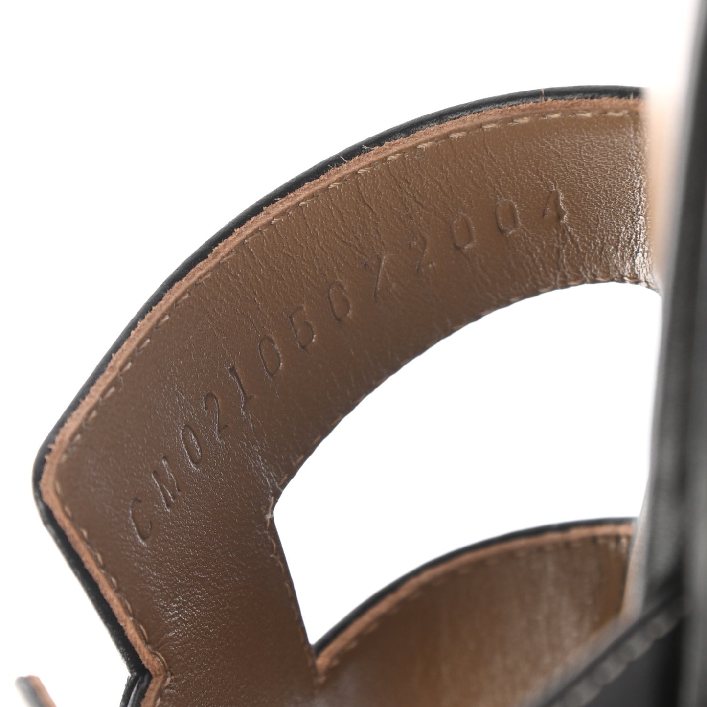 Box Calfskin Oran Sandals 38 Black