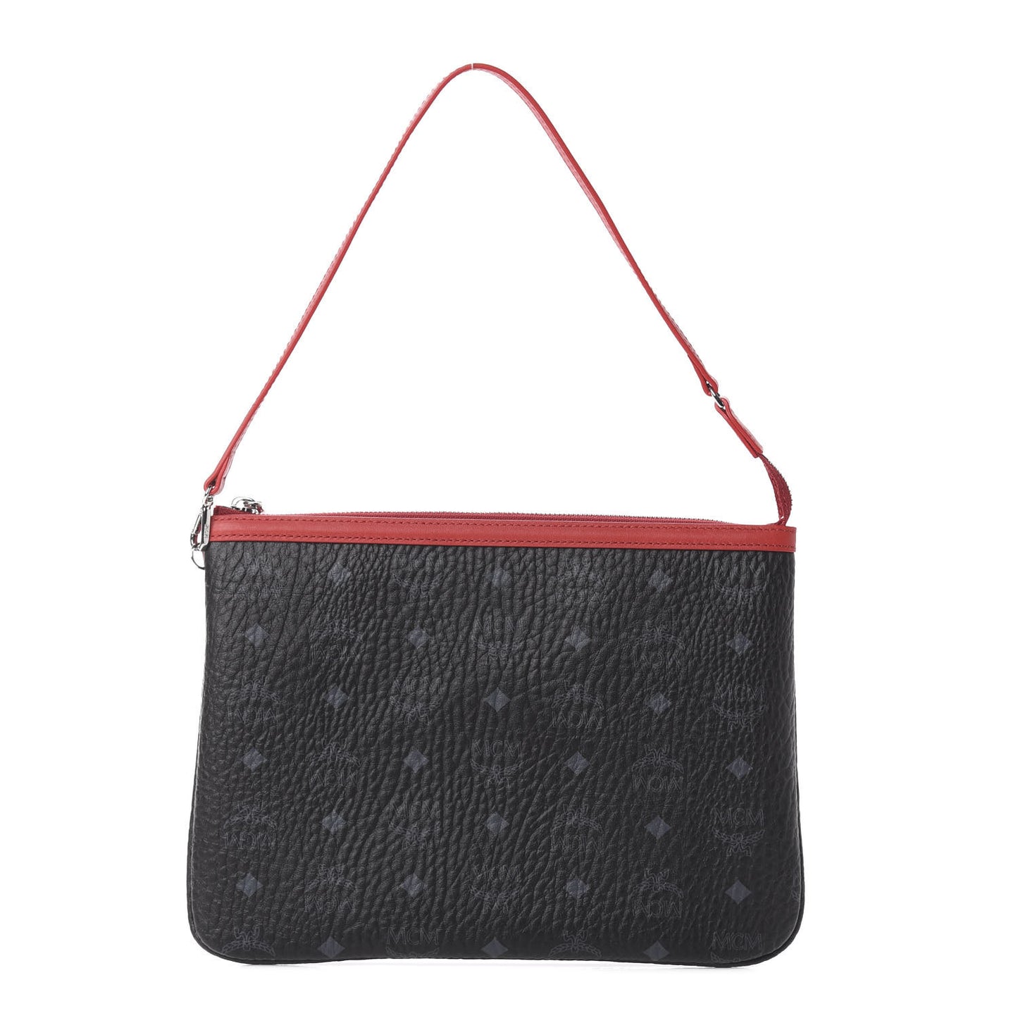 Visetos Leopard Print Pochette Black Red