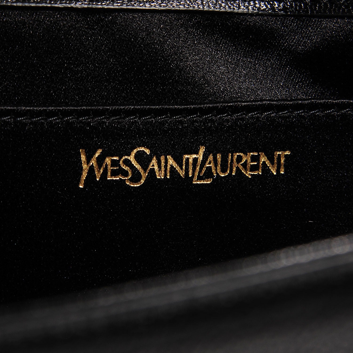 Saint Laurent Calfskin Monogram Large Belle De Jour Clutch Black 6 of 7