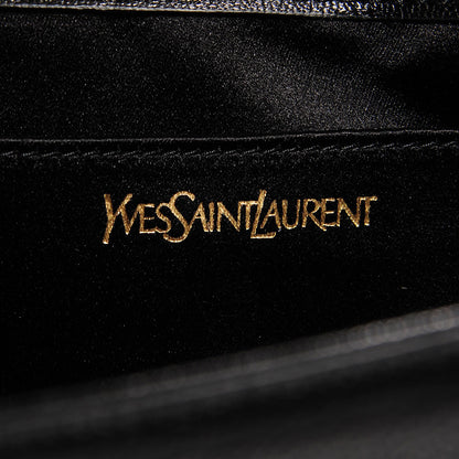 Saint Laurent Calfskin Monogram Large Belle De Jour Clutch Black 6 of 7