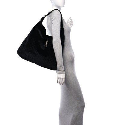 Gucci Velvet Large Jackie 1961 Shoulder Bag Black Black 2 of 10