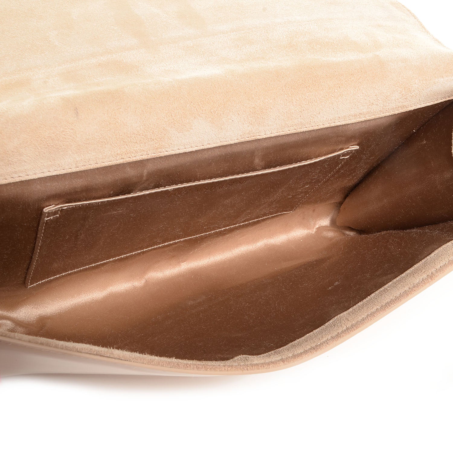 Saint Laurent Patent Belle de Jour Large Clutch Nude 5 of 7
