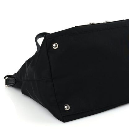 Prada Tessuto Nylon Saffiano Vela Robot Tote Black 7 of 8
