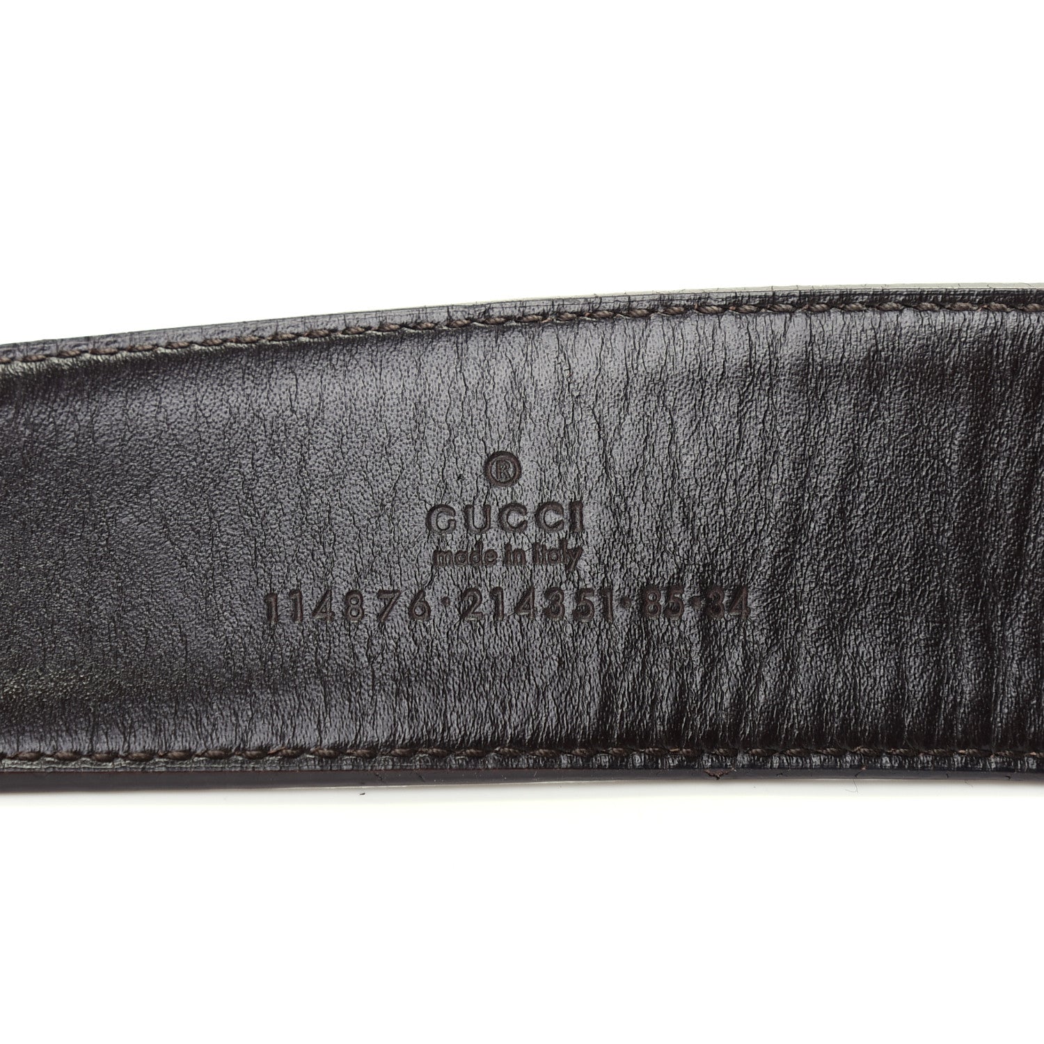 Gucci Monogram Interlocking G Belt 85 34 Off White 3 of 5